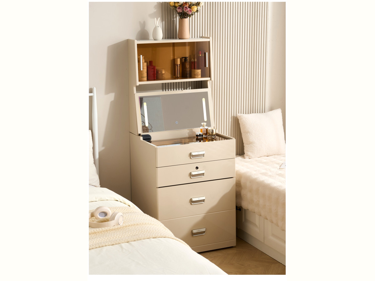 Vanity storage smart nightstand